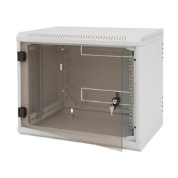 Triton 19" rozvaděč jednodílný 4U/400mm vylamovací otvor pro ventilátor RAL7035, šedá