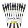 Startech 25CM Black Slim CAT6 Pack/.