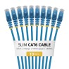 50CM BLUE SLIM CAT6 CABLE PACK/.