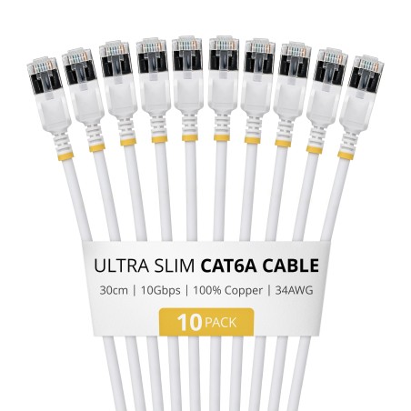 30CM ULTRA SLIM CAT6A 10 PACK/.
