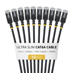 15CM ULTRA SLIM CAT6A 10 PACK/.