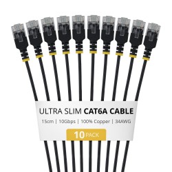 15CM ULTRA SLIM CAT6A 10 PACK/.