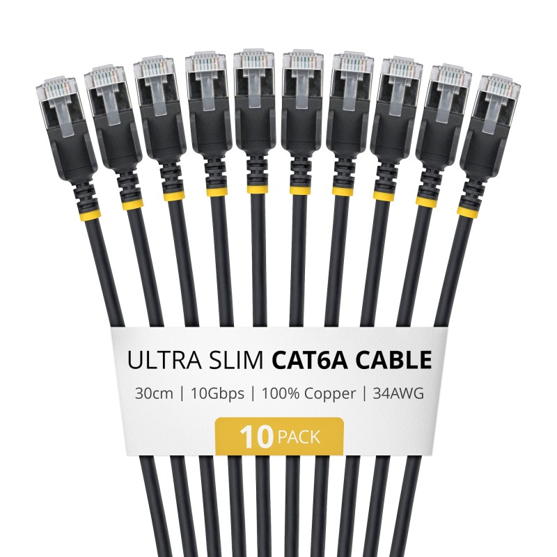 30CM ULTRA SLIM CAT6A 10 PACK/.