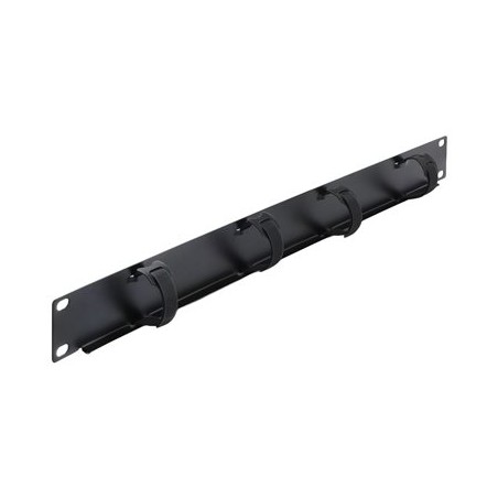 19" 1U Cable Management Panel with 4 x h