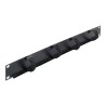 19" 1U Cable Management Panel with 4 x h