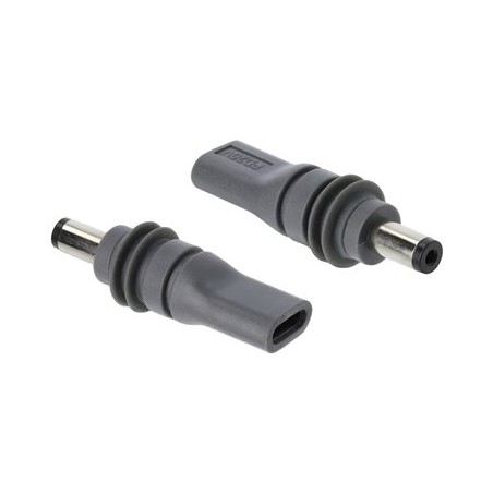 USB Type-C female to DC 5.5 x 2.1 mm Ad