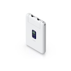 Ubiquiti UniFi Ultra-slim Travel Router, ultra-tenký cestovní router s integrovanou skládací super anténou, bílá