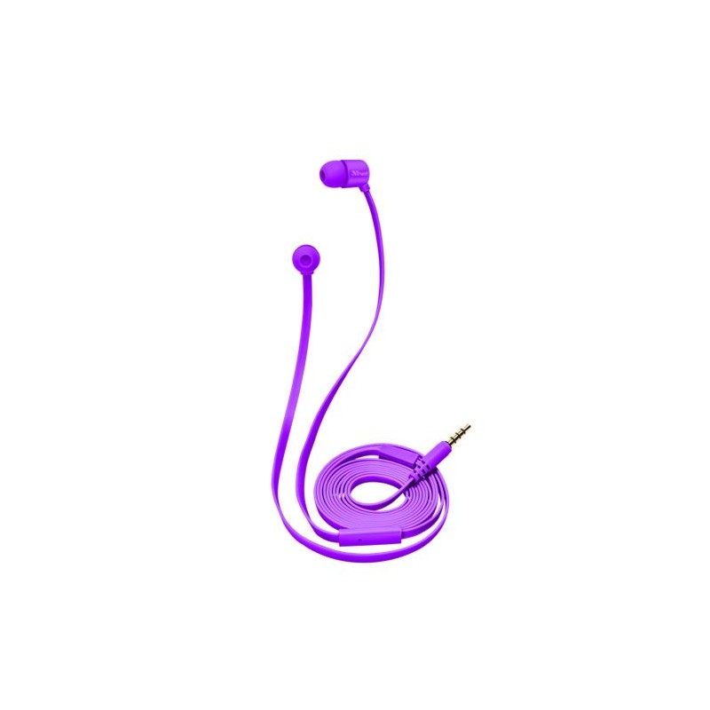 sluchátka do uší TRUST Duga In-Ear- neon purple