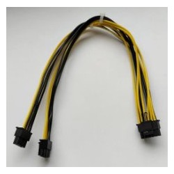 SUPERMICRO CBL-PWEX-0962Y-50 GPU Power Cable 2x 6+4S to McHi 2x 4Y 1.64ft (50CM)
