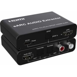 PremiumCord eARC převodník na RCA, SPDIF, HDMI, eARC Audio Extractor s optickým, RL audio výstupem