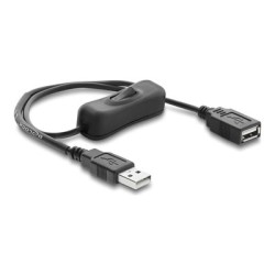 USB power cable Type-A male to female wi