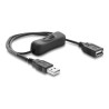 USB power cable Type-A male to female wi