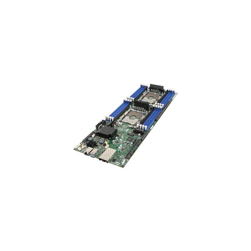 Intel Compute Module HNS2600BPBR - Server - list 2-směrný - bez CPU - RAM 0 GB - bez HDD - Gigabit Ethernet, 10 Gigabit