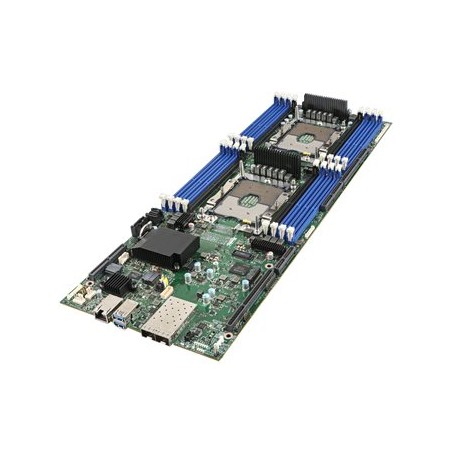 Intel Compute Module HNS2600BPBR - Server - list 2-směrný - bez CPU - RAM 0 GB - bez HDD - Gigabit Ethernet, 10 Gigabit