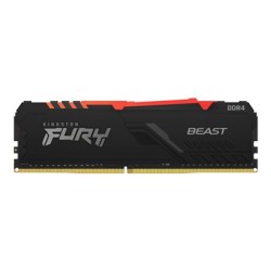 Kingston FURY Beast RGB - DDR4 - modul - 8 GB - DIMM 288-pin - 3600 MHz / PC4-28800 - CL17 - 1.35 V - bez vyrovnávací paměti