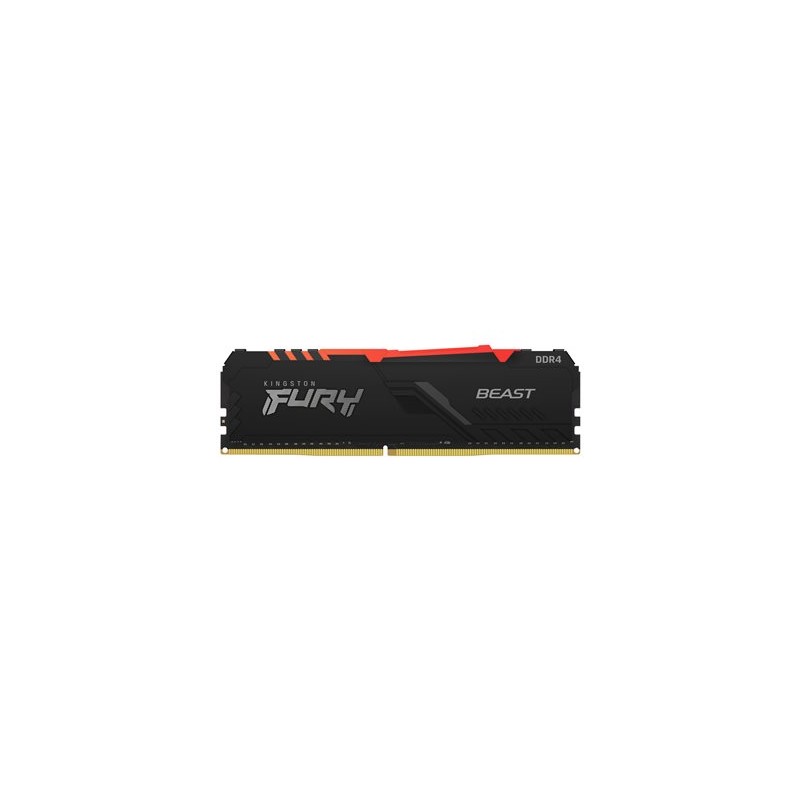 Kingston FURY Beast RGB - DDR4 - modul - 8 GB - DIMM 288-pin - 3600 MHz / PC4-28800 - CL17 - 1.35 V - bez vyrovnávací paměti