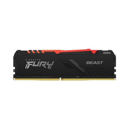 Kingston FURY Beast RGB - DDR4 - modul - 8 GB - DIMM 288-pin - 3600 MHz / PC4-28800 - CL17 - 1.35 V - bez vyrovnávací paměti