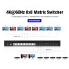 PremiumCord HDMI matrix switch 8:8, audio, rozlišení 4K@60Hz a FULL HD 1080p