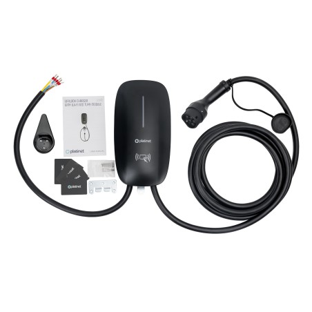 Platinet Wallbox PWB22S 22kW (32A), Type 2, Wi-Fi/Bluetooth, 7m kabel, černá