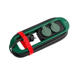 Viking síťová prodlužovací zásuvka R247, 2x AC 230V, IP44, délka 4,7 m