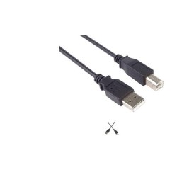 PREMIUMCORD Kabel USB 2.0 A-B propojovací 1m, barva černá