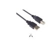 PREMIUMCORD Kabel USB 2.0 A-B propojovací 1m, barva černá
