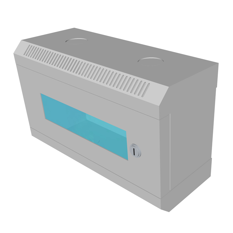 10" rack jednodílný 4U/140 DATACOM Šedý Skl.dv.