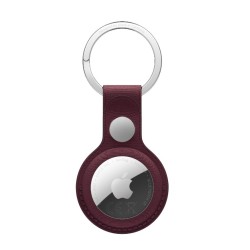 AirTag FineWoven Key Ring - Burgundy