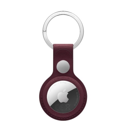 AirTag FineWoven Key Ring - Burgundy