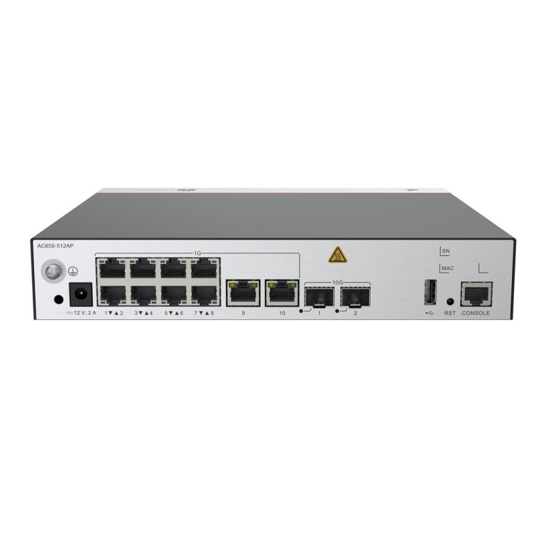 Huawei eKit AC650-512AP WAC Controller, správa 512 AP, 10G, 2SFP+, Cloud Managed, Rack