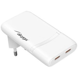 TRX USB Nabíječka USB AK-CH-32 2x USB-C PD 5-20V / max. 3.25A 65W Quick Charge 4+ GaN