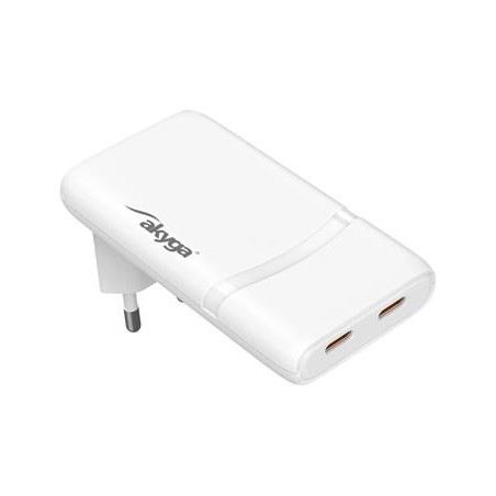 TRX USB Nabíječka USB AK-CH-32 2x USB-C PD 5-20V / max. 3.25A 65W Quick Charge 4+ GaN