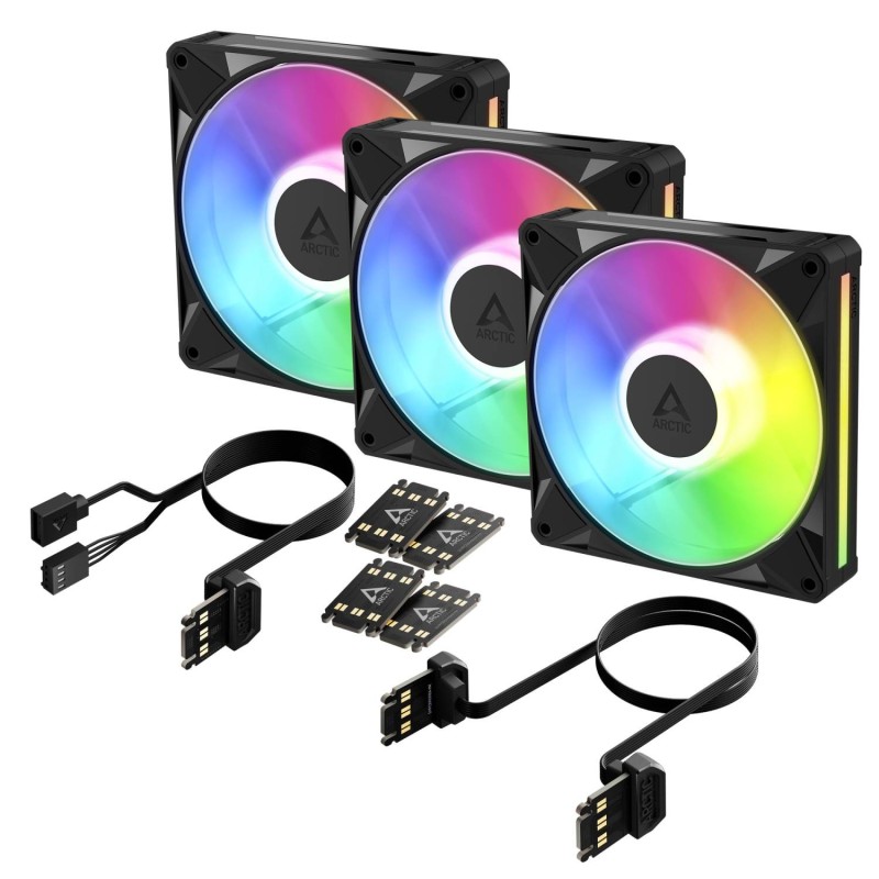ARCTIC BioniX P14 A-RGB (Black) - 3 kusy