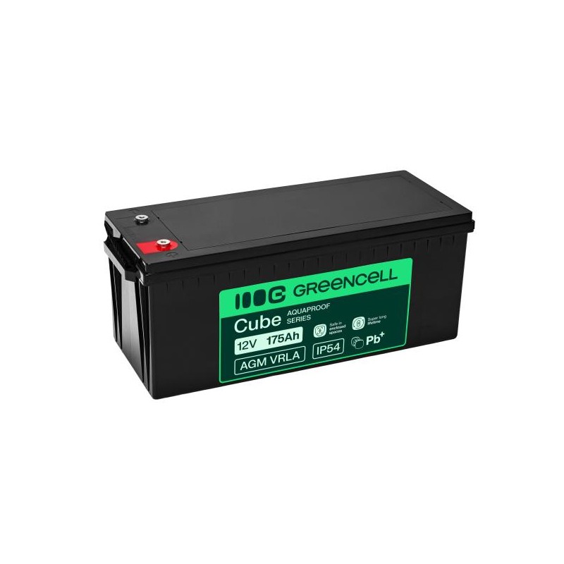 Greencell AGM VRLA 12V 175Ah maintenance-free baterie pro, (532x207x220mm)