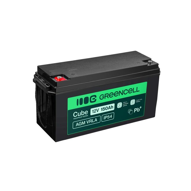 Green Cell Cube AGM VRLA IP54 12V 150Ah maintenance-free baterie pro,