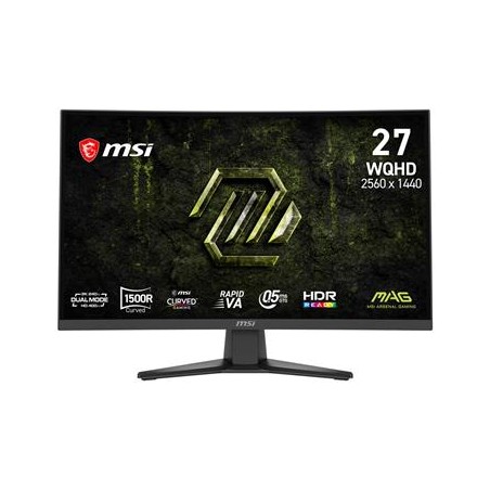 MSI Gaming MAG 275CQDF X24/ 27"/ 2560x1440/ VA/ 0,5ms/ 240Hz/ 300cd/m2/ 5000:1/ HDMI/ DP/ VESA/ černý