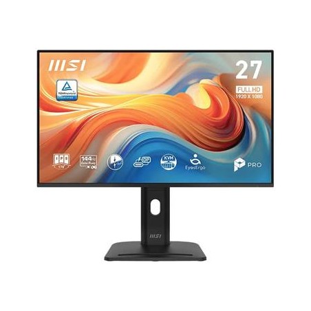 MSI PRO MP275PHG E14/ 27"/ 1920x1080/ IPS/ 4ms/ 144Hz/ 250cd/m2/ 1500:1/ HDMI/ DP/ USB/ VESA/ černý