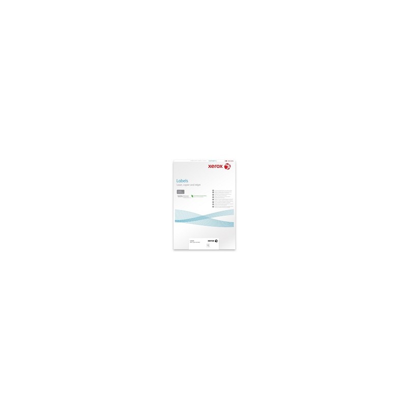 Plastový samolepicí materiál Xerox PNT Label - Gloss White (229g/100 listů, A4)