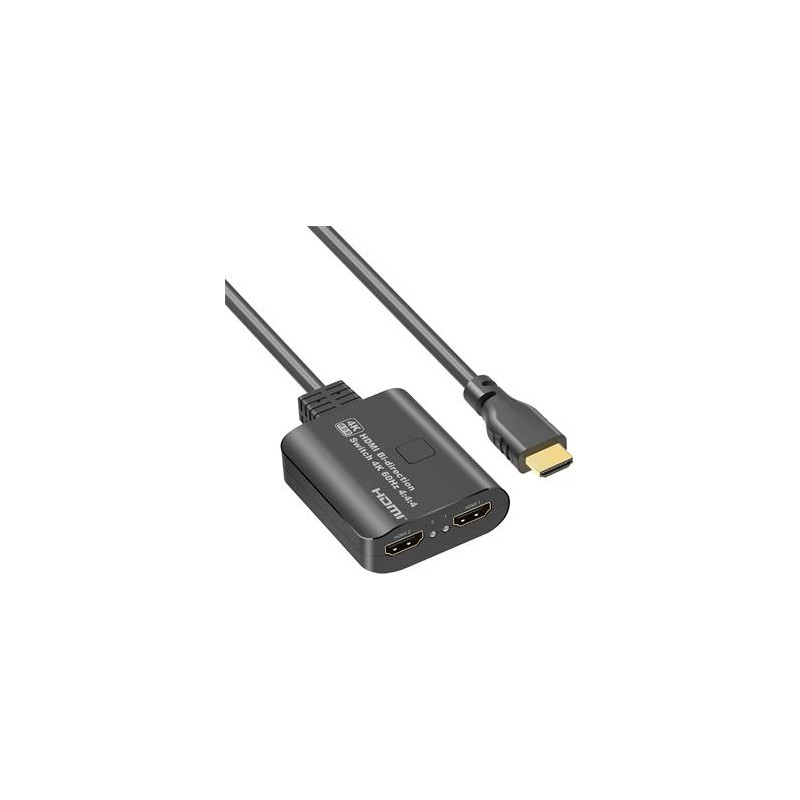 PremiumCord HDMI 2.0 Switch 4K@60Hz, 4:4:4 obousměrný 2-1 nebo 1-2 KHSWIT21B