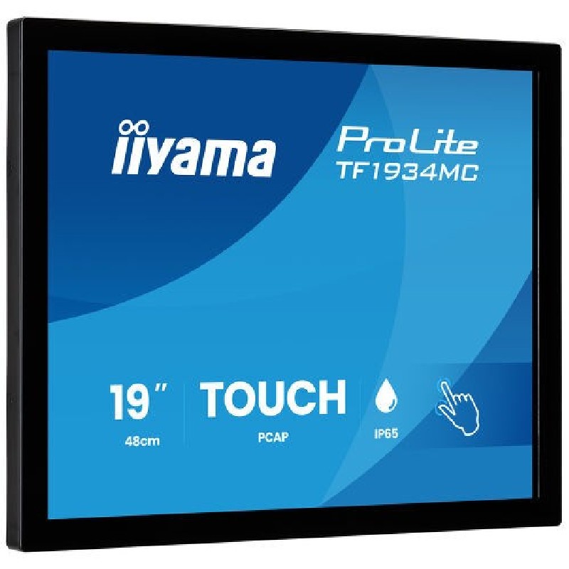 Iiyama 19IN PCAP Touchscreen Frameless/Glass Design 10-Point Touch 1280