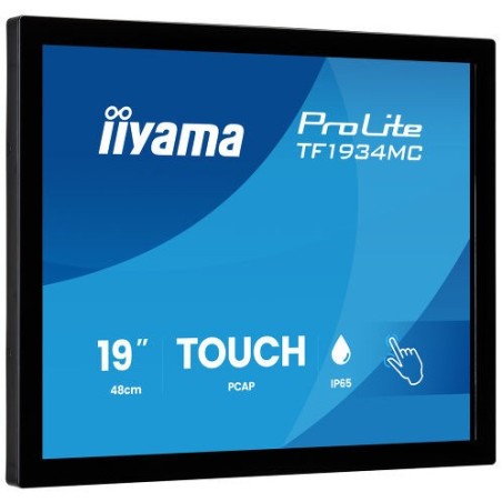 Iiyama 19IN PCAP Touchscreen Frameless/Glass Design 10-Point Touch 1280