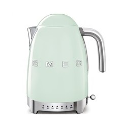 Smeg KLF04PGEU rychlovarná konvice, 1,7 l (7 šálků), 2400 W, styl 50. let, řízení teploty, 7 programů, pastelově zelená