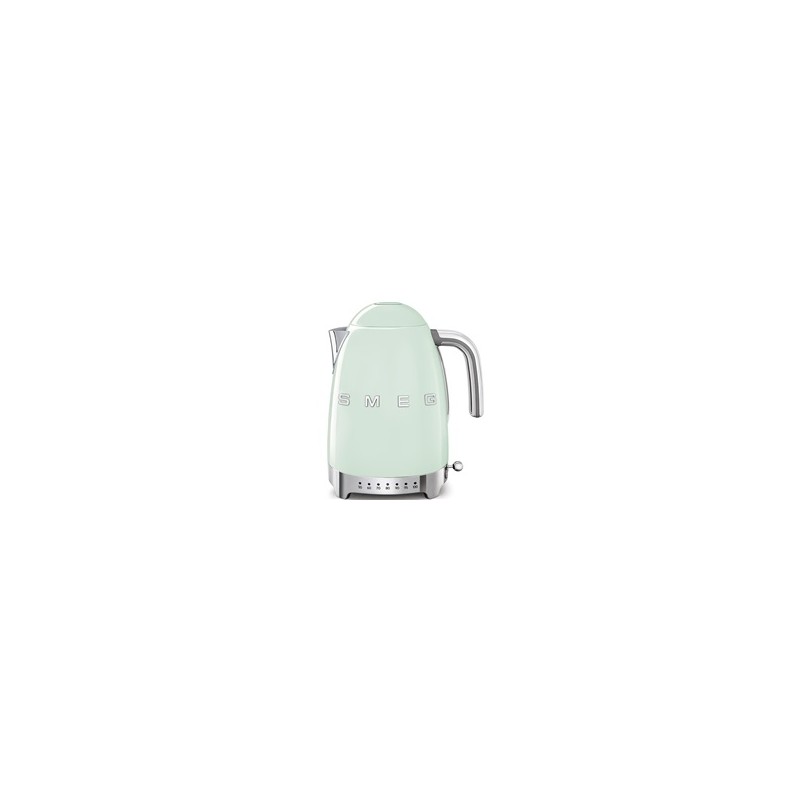 Smeg KLF04PGEU rychlovarná konvice, 1,7 l (7 šálků), 2400 W, styl 50. let, řízení teploty, 7 programů, pastelově zelená