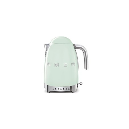 Smeg KLF04PGEU rychlovarná konvice, 1,7 l (7 šálků), 2400 W, styl 50. let, řízení teploty, 7 programů, pastelově zelená
