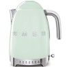 Smeg KLF04PGEU rychlovarná konvice, 1,7 l (7 šálků), 2400 W, styl 50. let, řízení teploty, 7 programů, pastelově zelená
