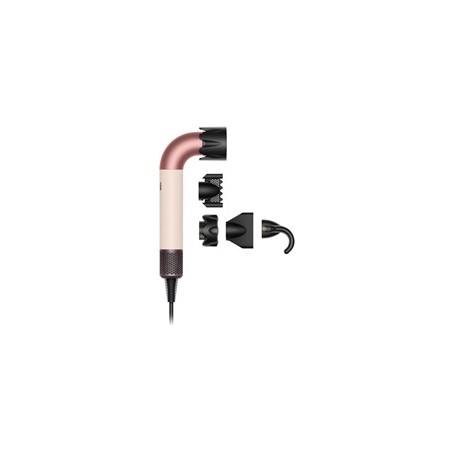 Dyson Supersonic r Straight + Wavy Ceramic Pink/Rose Gold profesionální fén, 1700 W, senzor Time of Flight, 4 teploty