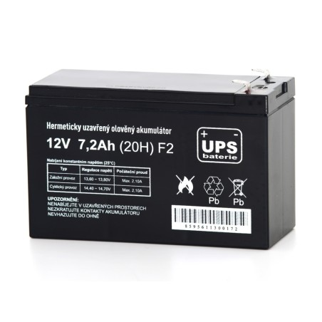 UPS baterie 12V 7,2Ah F2