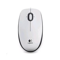 BAZAR - Logitech Mouse B100, white, poškozený obal