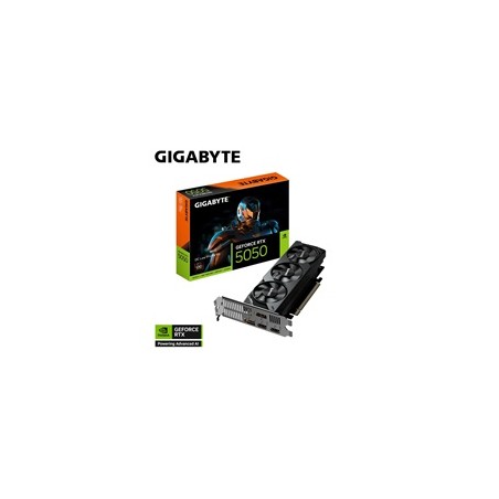 BAZAR - GIGABYTE VGA NVIDIA GeForce RTX 5050 Low Profile OC 8G, 8G GDDR6, 2xDP, 2xHDMI - Po opravě (Komplet)