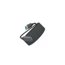 WG - Prodlužovací kabel USB-A (male) to USB-A (female) / 3m / nylon braided / black
